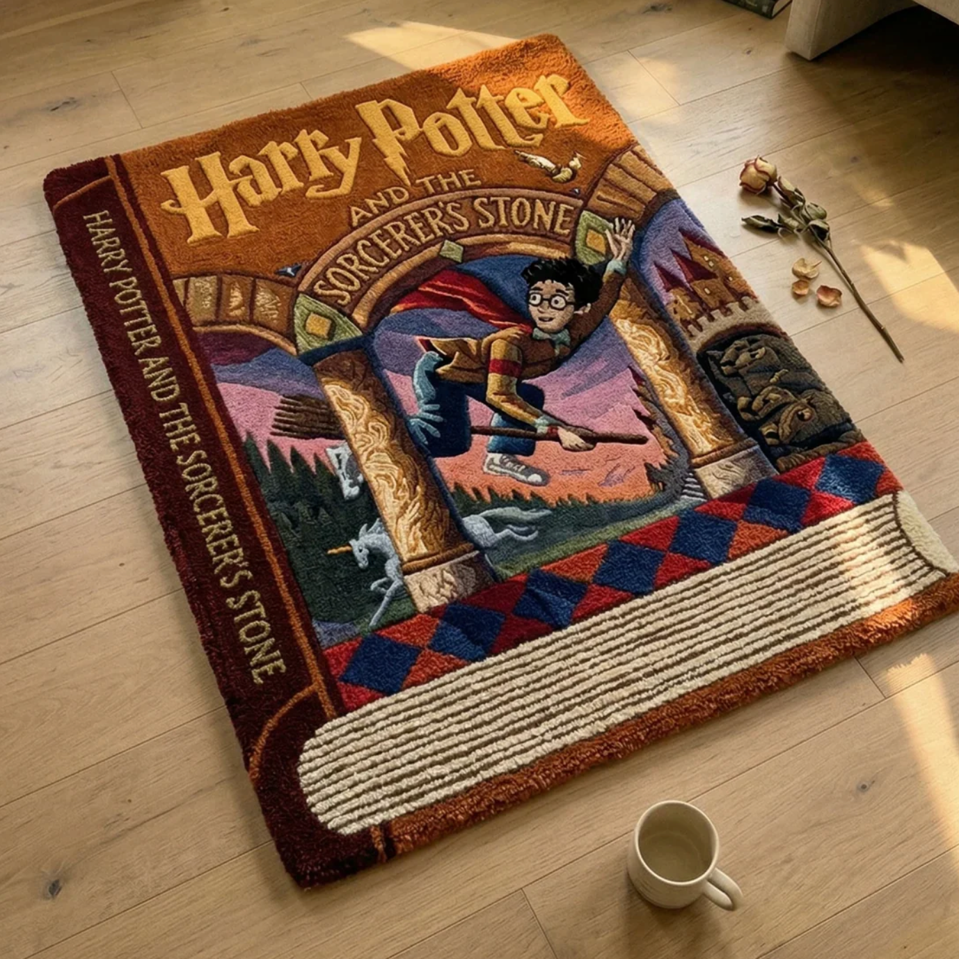 "Potter" Book Rug
